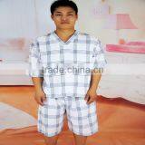 100% Cotton Mens Summer Shorty Pajamas thumbnail-2