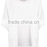 Loose Fit Oversized Dip Back Blouse Wholesale Plus Size Women Clothing 2016 thumbnail-4