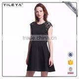 Black Color Pleated Sexy Backless African Evening Dresses From China