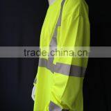 Men's hi Vis Reflective Long Sleeve Custom Warning T-shirt thumbnail-3