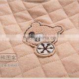 Winter Warm Soft Baby Rompers Sleeveless Natural Colored Cotton Unisex Babysuit thumbnail-5