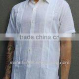 Short Sleeve Linen Guayabera Shirt thumbnail-1