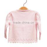 Wholesale O Neck With Pointelle Knitted Girls Cardigan thumbnail-2