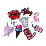 Fabric Iron On Patches At Random Heart Food Iron-On Patch thumbnail-2