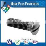 Made in Taiwan ISO 2010 Slotted Raised Countersunk Oval Head Machine Screw Low Carbon Steel Zinc Plated thumbnail-5