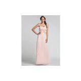 Sheath/Column Sweetheart Floor-length Chiffon Cheap Dresses for Wedding Guests thumbnail-1