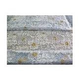 Curtain Modern Gold Colored Big Eyelash Lace And Fabric Trimming High Grade