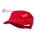 Red Breast Cancer Embroidered Army Baseball Hats Adjustable For Girl