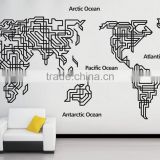 Removable World Map Wall Sticker Art Decal Home Office Decor Map of World