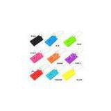 Colorful Silicone Key Chain For Travel Luggage Tag Bag Label , Multifunction