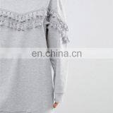Autumn Women Sweater Pullover Fringe Top Coat Long Sleeve Hoodie Sweatshirt thumbnail-4