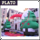 Outdoor inflatable special shaped arch/advertising inflatable Christmas tree arch for party