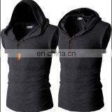 T-MV001 Men Casual Hat Half Placket Tank Tops thumbnail-2