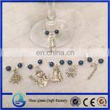 Christmas wine glass charms hostess gift party accessories