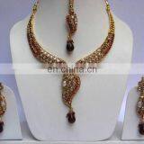 INDIAN POLKI JEWELRY SET thumbnail-1