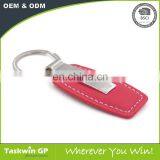 Good Quality Promotional Custom Leather Keychain and Metal Keyring thumbnail-4