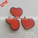 New Design Heart Shape Badge With Lapel Pin For Garments thumbnail-4