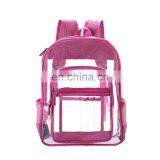 Multi-Pockets Heavy Duty Clear Backpack Transparent Daypack Durable PVC Bag For Security thumbnail-6