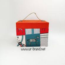 Creative Gift Box Candy Box Wedding Double Deck Companion Gift Box Portable Box Suitcase Suitcase Set With Handle thumbnail-3