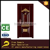 Indian red exterior wood iron door