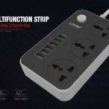 LDNIO 6 USB 3 Outlet Universal Usb Power Strip Desk With Usb Charger Extension Socket