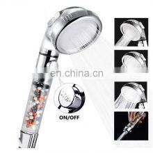Handheld Ionic on off Shower Head High Pressure Water Saving Filter 3-Layer Filtration Hand Shower thumbnail-2