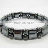 Fashion 2013 Magnetic Hematite Spacer Bracelet 7.25' thumbnail-1