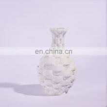 Nordic 3D Print White Modern Interior Living Room Porcelain Ceramic Flower Vase For Home Decoration thumbnail-4