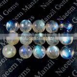 Labradorite 4mm Round Cabochon thumbnail-4