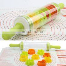 Multifunction Plastic Rolling Pin With Cookie Cutter thumbnail-2