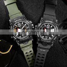 SMAEL 1545 Fashion Digital Quartz Hand Watch For Men Silicone Back Light Outdoor Sports Wrist Watches thumbnail-2