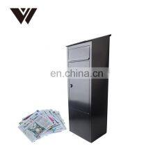 Extra Large Front Access Or Rear Access Fence Mounted Anti-theft Safe Courier Drop Letter Box Post Box For Parcel Mails Delivery thumbnail-2