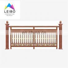 Welded Black Garden Fence Aluminum Small Villa Border Outdoor Panels Aluminum Decorative Metal Garden Fences Classic Style Fence