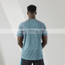 Quick Dry 100% Polyester Hot Sale Casual Gym Sports Wear Short Sleeve Men's T-shirt Workout Athletic Training Running Clothes thumbnail-3