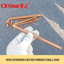 Berylllium Copper Ball point Hex allen Key Non sparking Tools Explosion proof Wrench