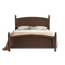 Solid Wood Bed Modern Simple 1.8M Double Bed thumbnail-2