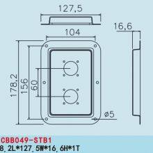 JSCBB049-STB1 Anti-collision Design Speaker Parts Placa Trasera Del Altavoz Back Plate for PA Speakers Suitable for Speakon NL8 thumbnail-2