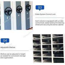 Armazenamento de Escritório Eficiente: Armário de Prateleiras Móvel com Prateleiras Ajustáveis e Trava de Freio para Organização Fácil em Instalações Comerciais e Médicas thumbnail-5