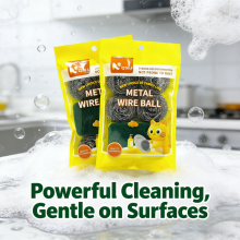 Customize Stainless Steel Scourer Set Kitchen Clean Dish Washing Scourer Sponge Set thumbnail-2