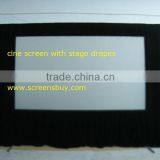 Cine Screen With Stage Drapes