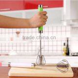 New Easy Whisks Rotating 14" Hand Blender Versatile Egg Beater -Quality Stainless Steel Hand Push Mixer thumbnail-2