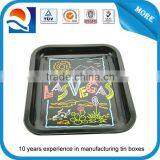 Custom Rectangular Tin Bar Tray, Metal Tin Tray, Bar Serving Tray, Tin Plate thumbnail-4