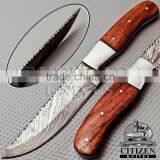 CITIZEN KNIVES, BEAUTIFUL CUSTOM HAND MADE DAMASCUS STEEL HUNTING KNIF thumbnail-1