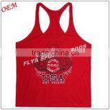 Custom Logo Printed Y-back Gym Stringer Singlet thumbnail-3