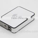 New Arrival Classical Leather Surface QI Standard Wireless Power Bank 8000mAh Fast Charging Power Bank For Smart Phone