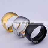 Wholesale Fashion Men Jewelry Stainless Steel Ring Black Silver Gold Smooth Wide Version Finger Rings Models thumbnail-3