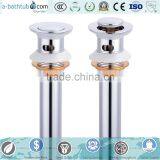 Round Bowl Porcelain Vessel Sink White Ceramic Basin With Free Drain thumbnail-5