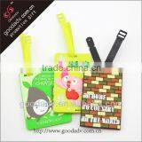 Wholesale Custom Square Shape Clear Plastic Luggage Tags / Flashing Luggage Tags thumbnail-1