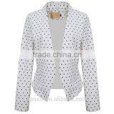 Latest Fashion Modern Design Formal Business White Office Wear Ladies Spring or Autumn Season Women Jacket & Blazer