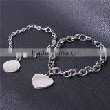Engravable Metal Plate Stainless Steel Bracelet Chain Bracelet thumbnail-6